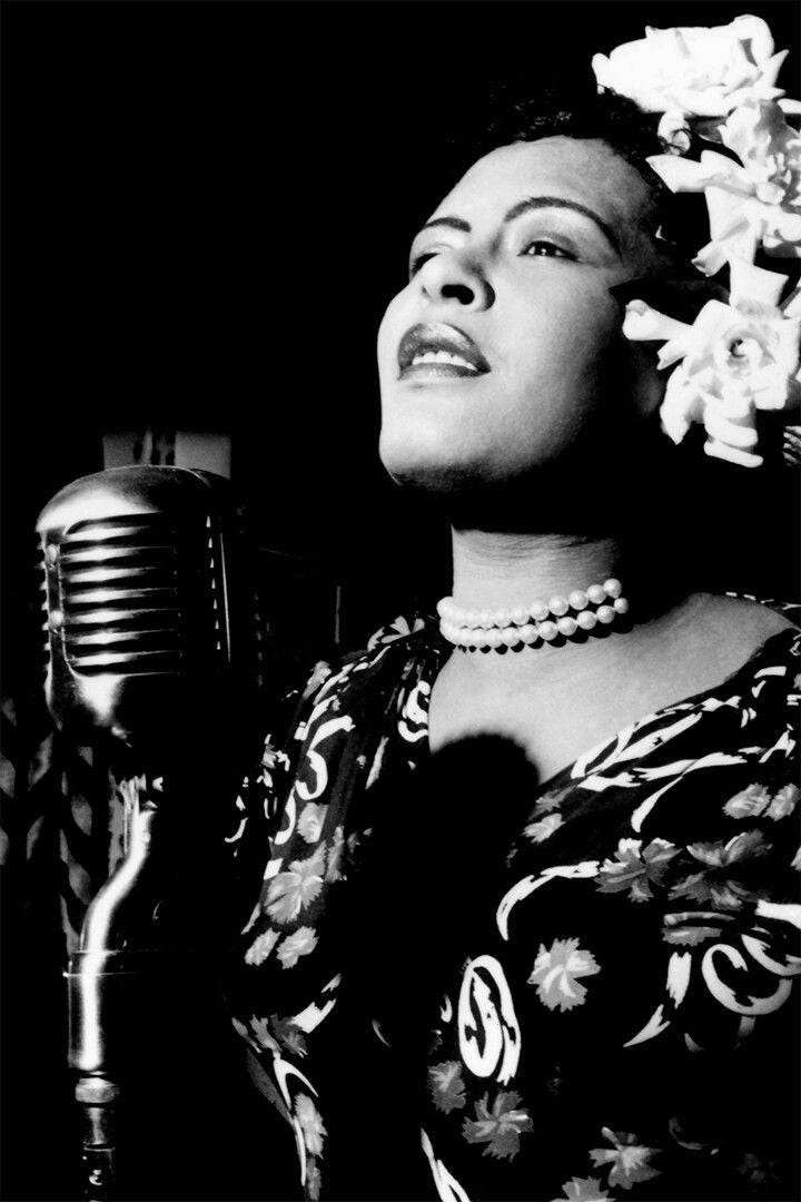 Billie Holiday Lyrics Writer Musician Print Jigsaw Puzzle
