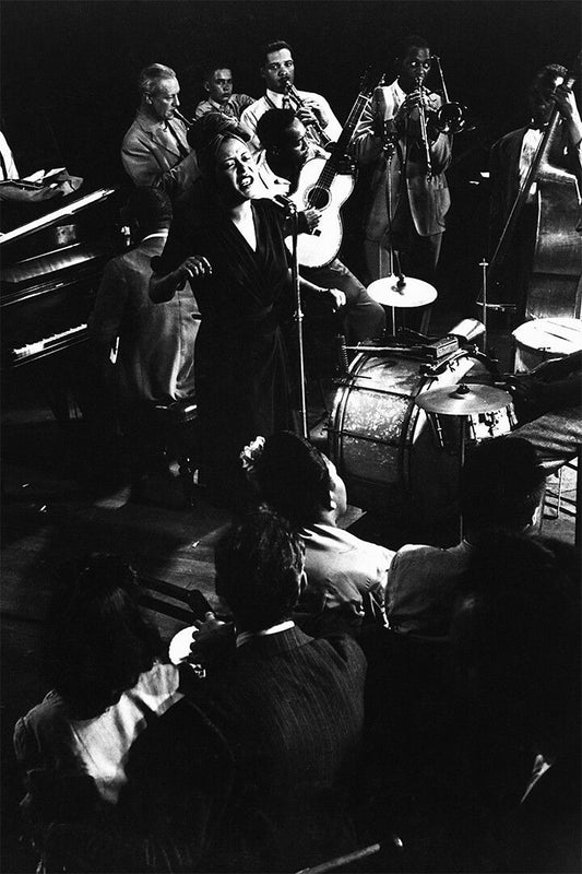Billie Holiday Sings Fine And Mellow Print Wall Art Home Decor Poster