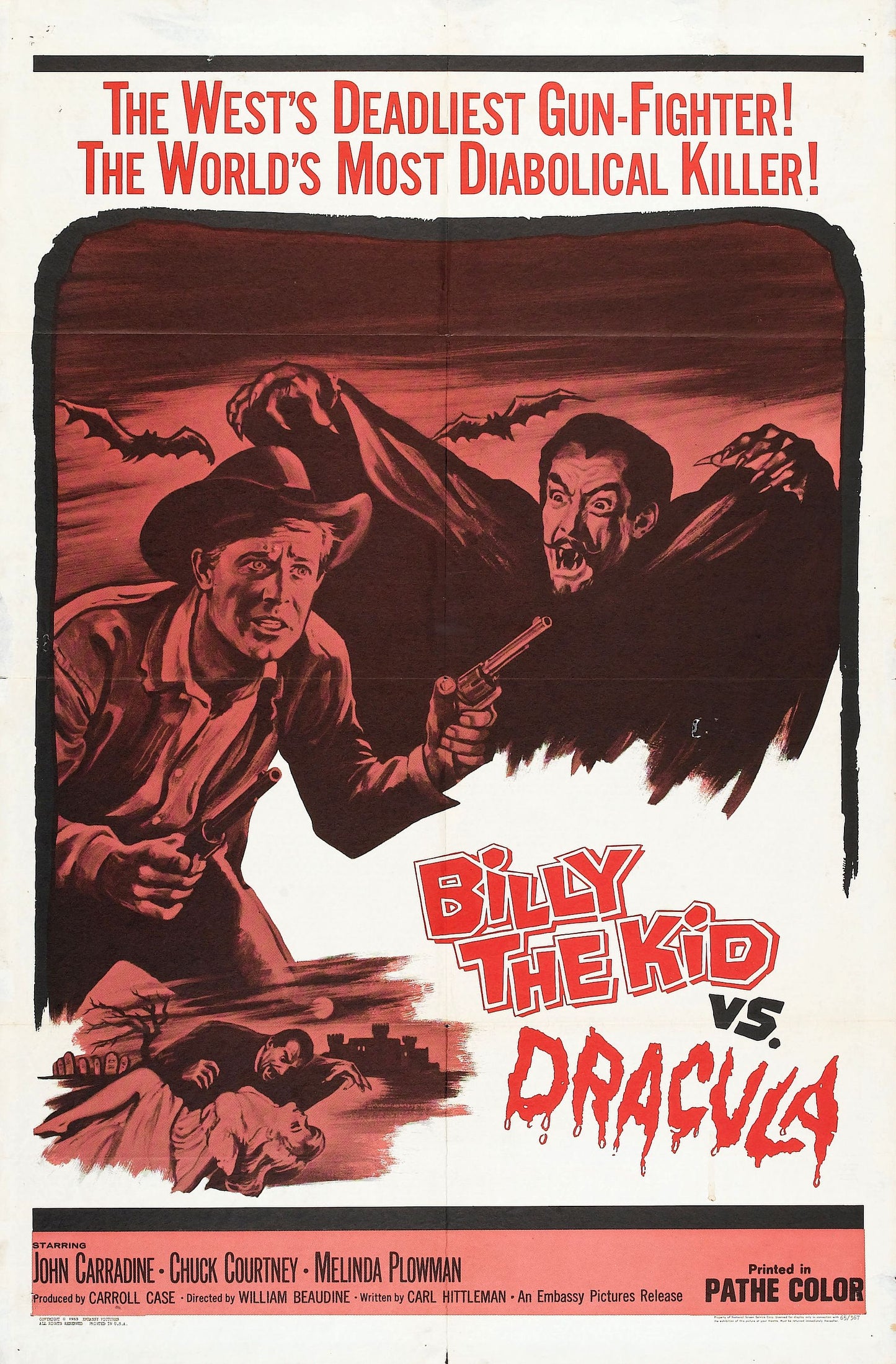 Billy Kid Vs Dracula 01 Movie Magnet