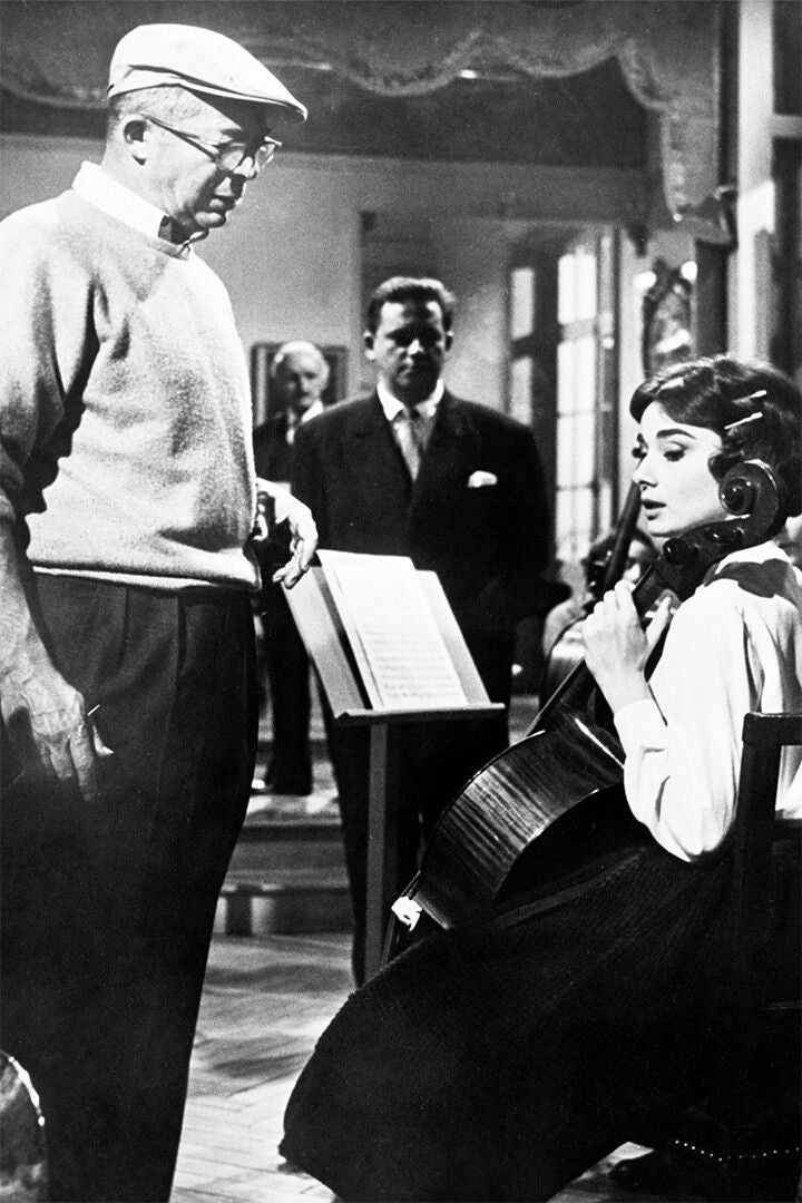 Billy Wilder Directing Audrey Hepburn In Love In The Jigsaw Puzzle
