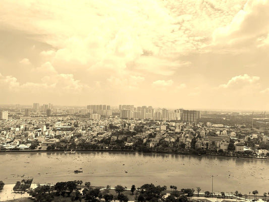 Binh Tan District Ho Chi Minh Vietnam Cityscape Picture Magnet