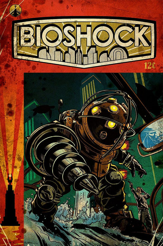 Bioshock Rpg Video Game Marksmanship Painting Jigsaw Puzzle