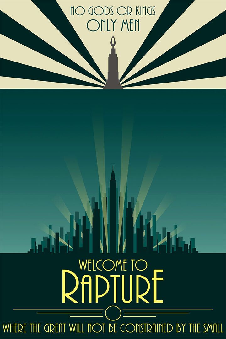 Bioshock Welcome To Rapture Only Hero Games Wall Art Home Poster