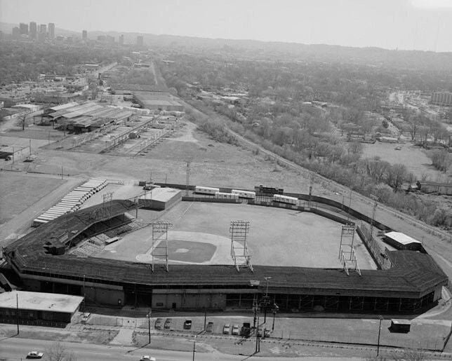 Birmingham Black Barons Rickwood Field Glossy Keychain Negro League Print