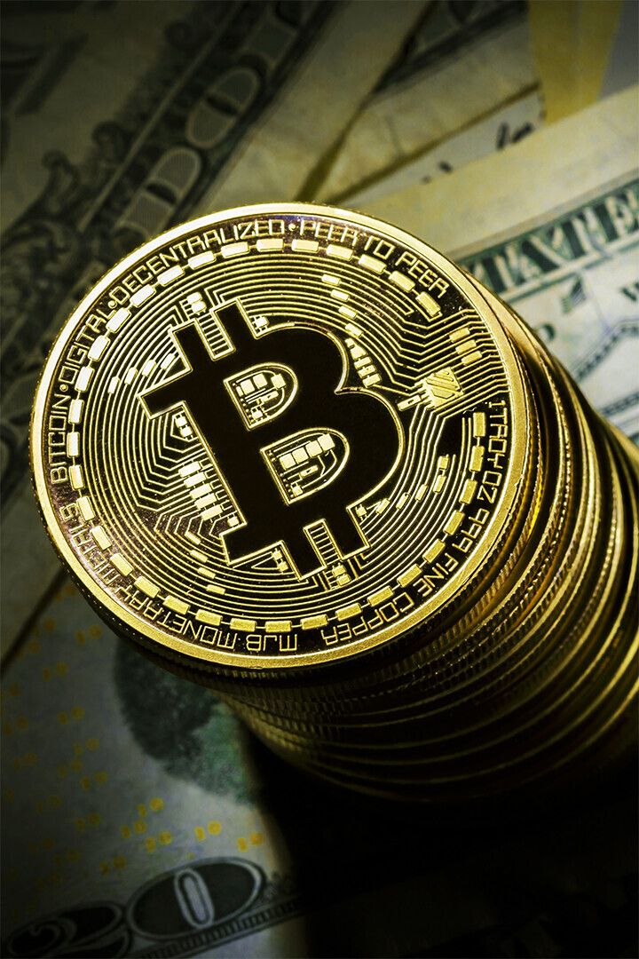 Bit Coin Print Currency Wall Art Home Decor Poster