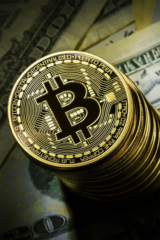 Bit Coin Print Currency Jigsaw Puzzle