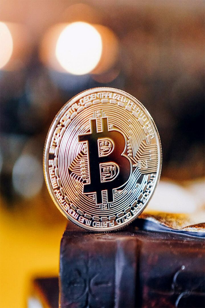 Bitcoin Cryptocurrency Money Print Keychain