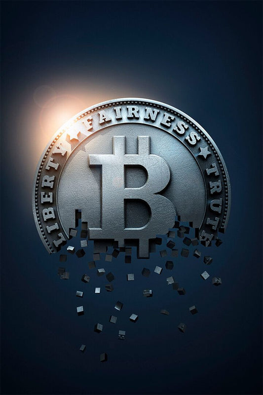 Bitcoin Cryptocurrency Print Canvas Jigsaw Puzzle