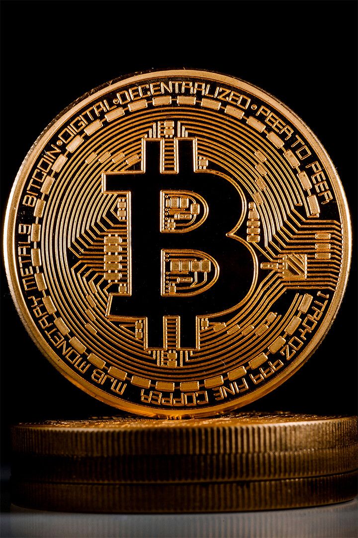 Bitcoin Money Currency Print Canvas Magnet