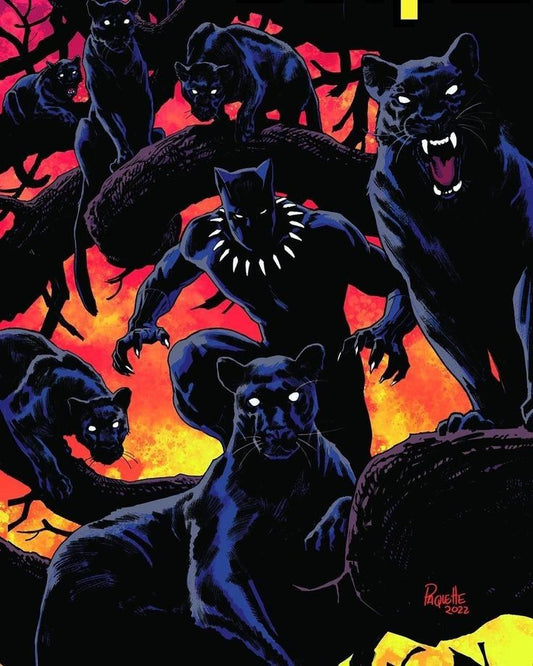 Black Panther Comic Art 2022 Print Poster