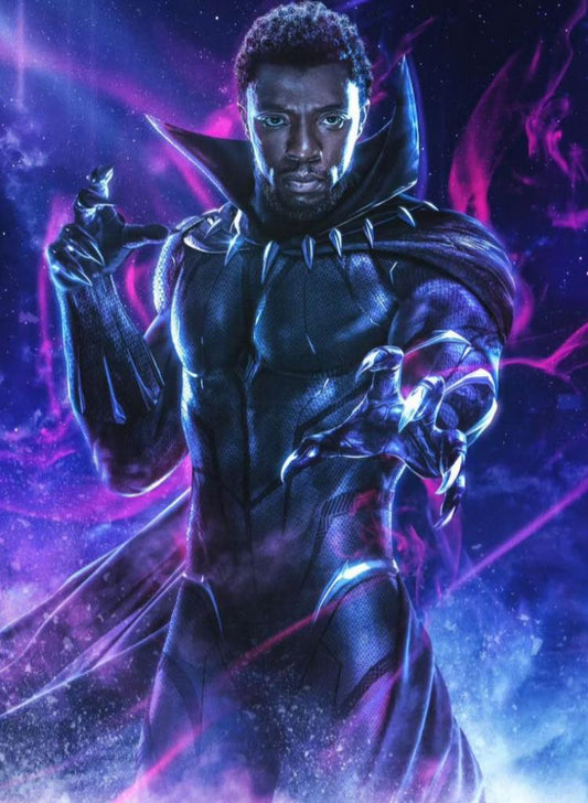 Black Panther Heroic Portrait Print Poster