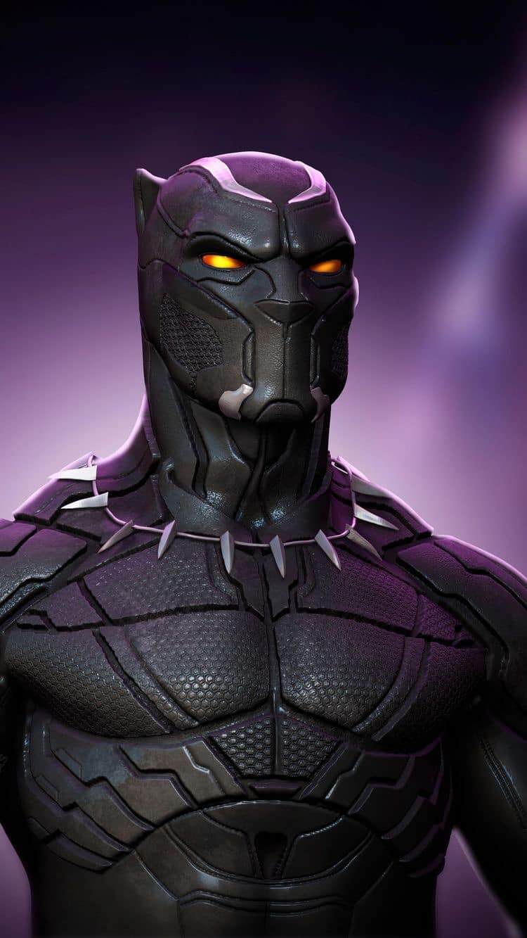 Black Panther Portrait Print Poster