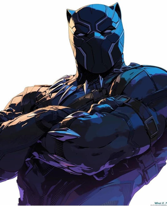 Black Panther Portrait (2) Print Poster