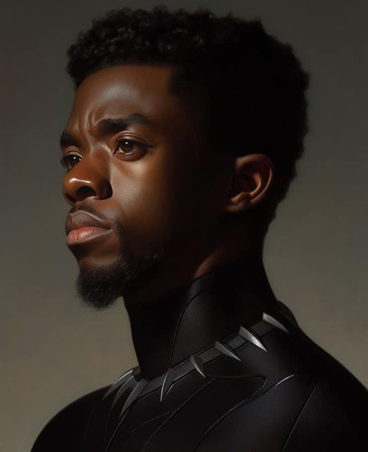 Black Panther Portrait (3) Print Poster