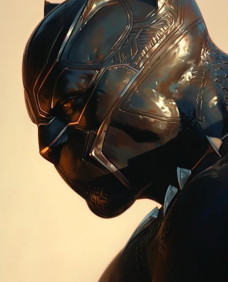 Black Panther Portrait (6) Print Poster