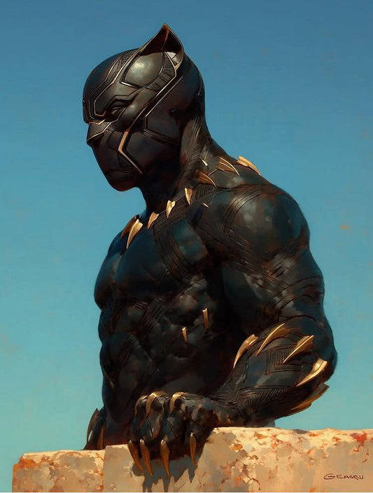Black Panther Portrait (7) Print Poster