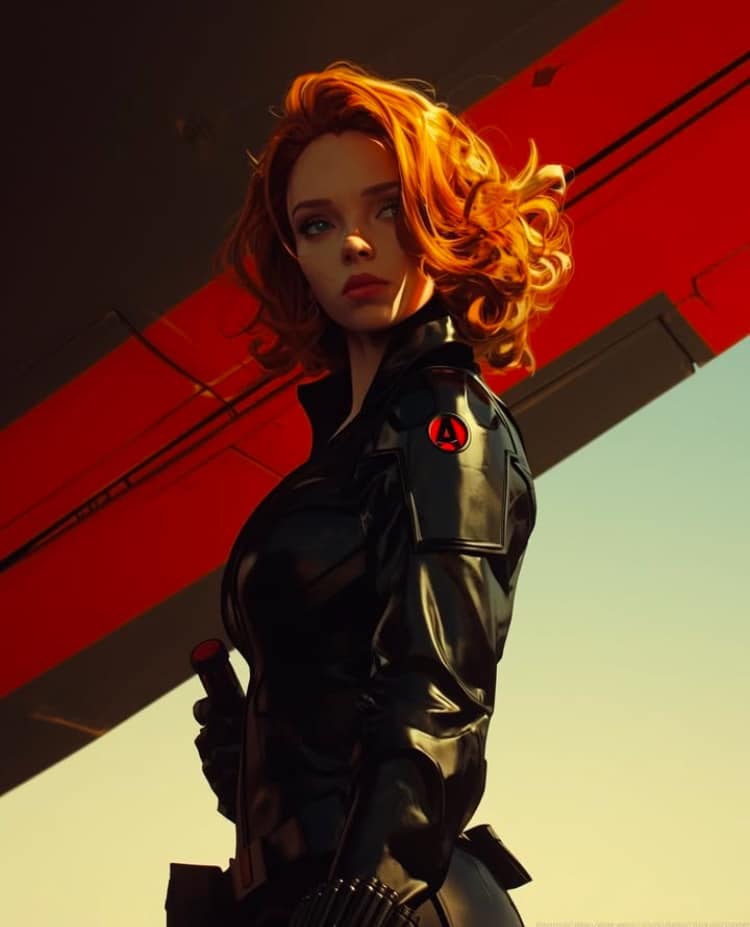 Black Widow Portrait Jigsaw Puzzle