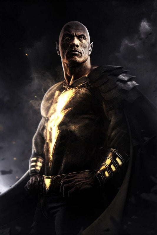 Black Adam Superhero Film Dwayne Johnson Art Home Decor Jigsaw Puzzle