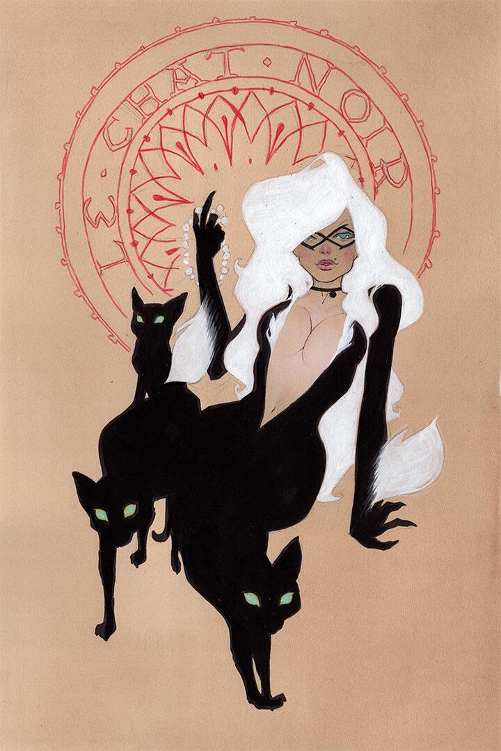 Black Cat By Steinlen Fine 1895 Print Wall Art Home Decor Poster