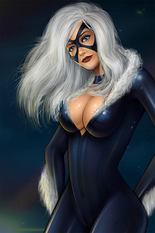Black Cat Felicia Hardy Thief Comics Character Art Print Decor Jigsaw Puzzle