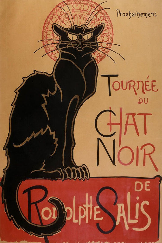 Black Cat Tour 1896 Vintage Advertising Wall Art Home Decor Poster 1
