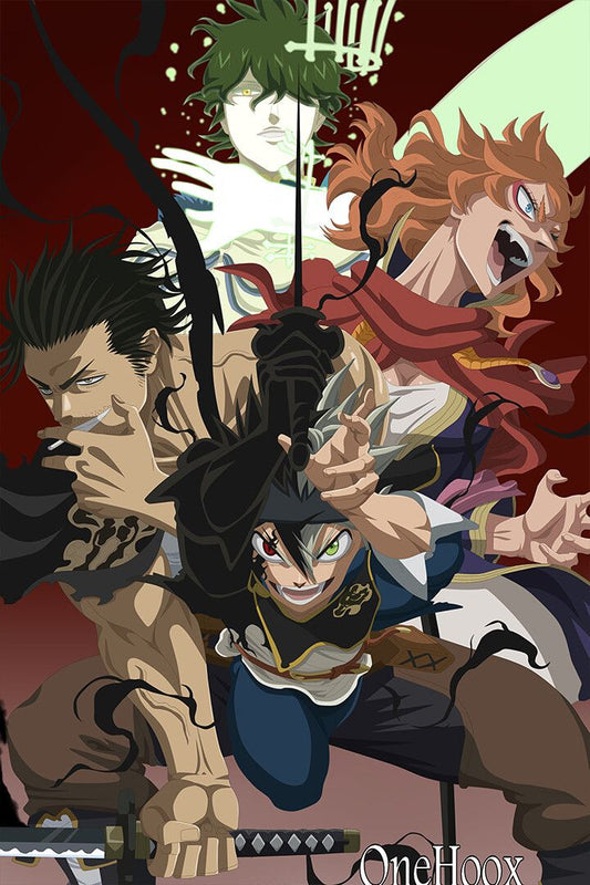 Black Clover Asta Yuno Silva Fight Hot Anime Jigsaw Puzzle