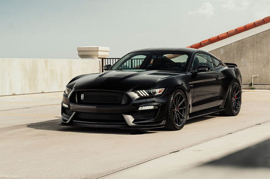 Black Ford Mustang Classic Car Sports Car Jigsaw Puzzle