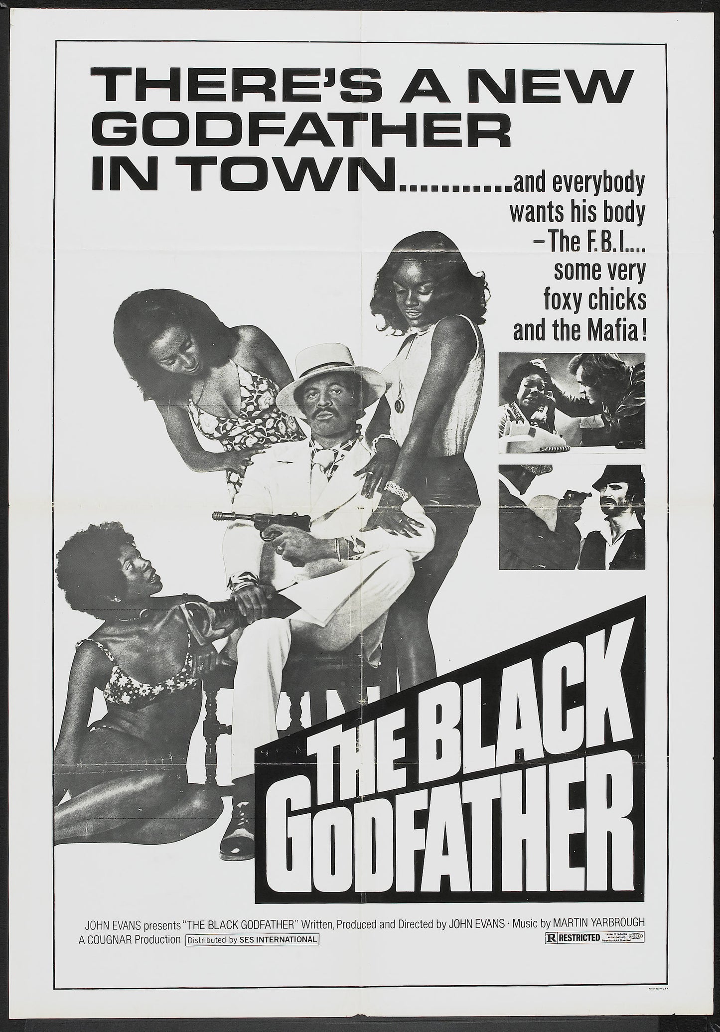 Black Godfather 01 Movie Magnet