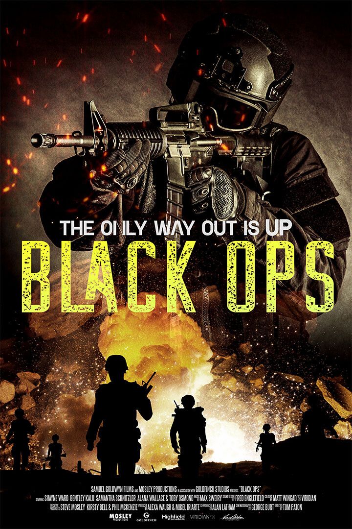 Black Ops Movie The Only Way Out Is Up Horror Action Wall Art Poster