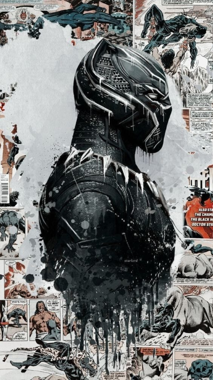 Black Panther 001 Print Poster