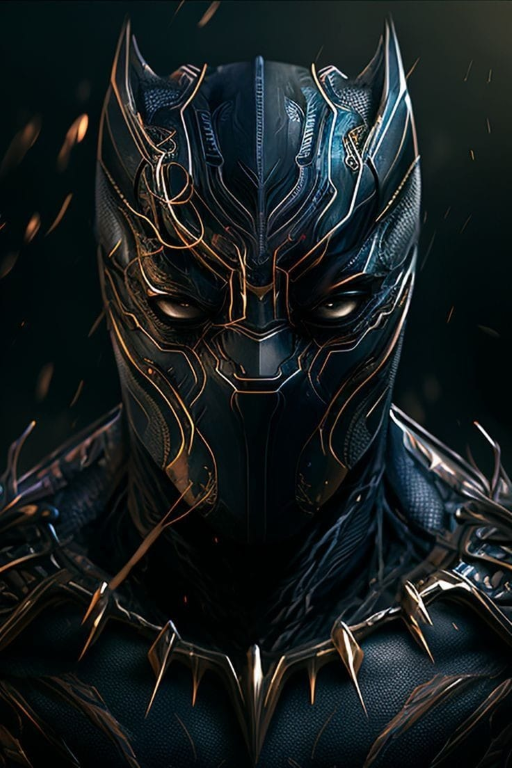 Black Panther Mask 982 Print Poster