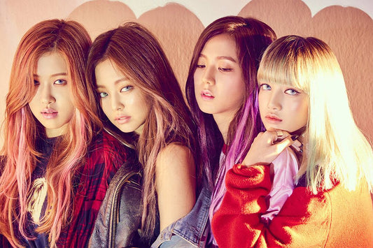 Black Pink Jennie Rose Lisa Jisoo Kpop Musician Wall Art Home Poster