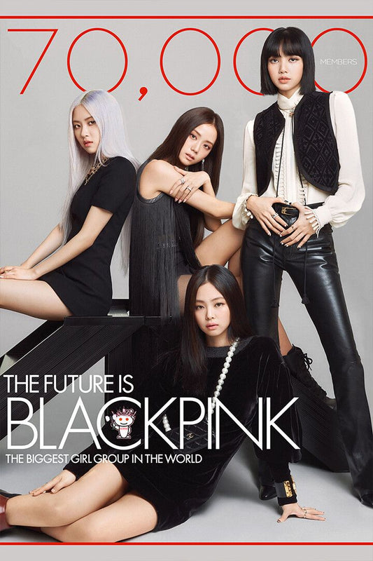 Black Pink Jennie Rose Lisa Jisoo Kpop Singer Wall Art Home Decor Poster