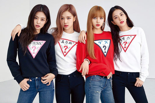 Black Pink Music Group Artists Girls Models Celebrity Jigsaw Puzzle