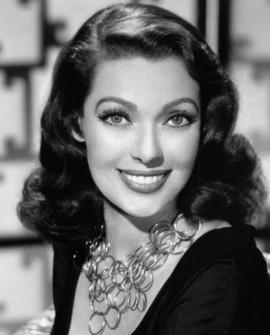 Black & White Picture Of Actress Loretta Young Retro Vintage Poster Photo
