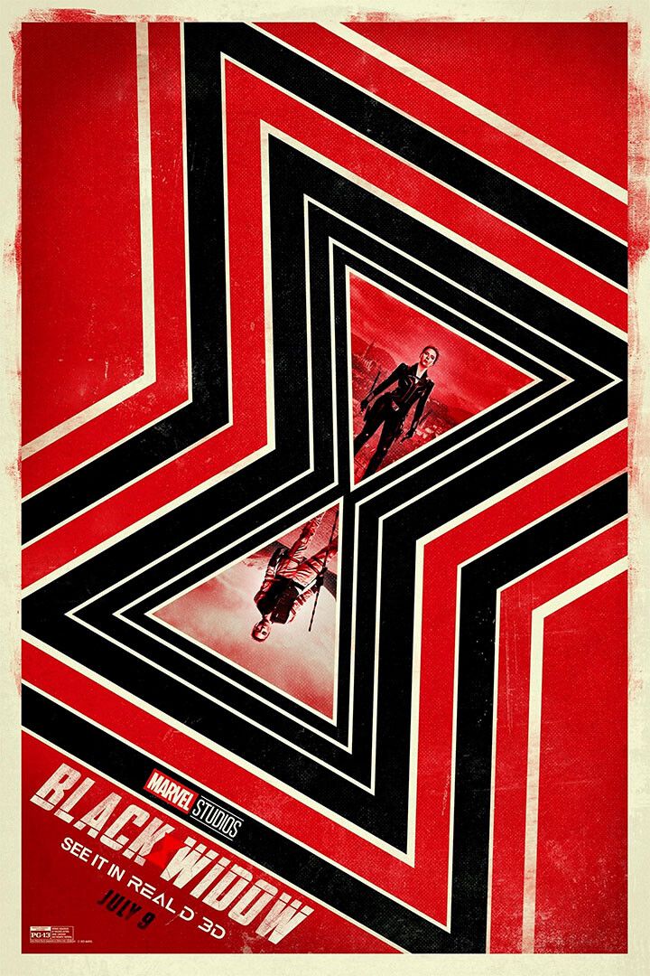Black Widow Action Movie Painting Jigsaw Puzzle