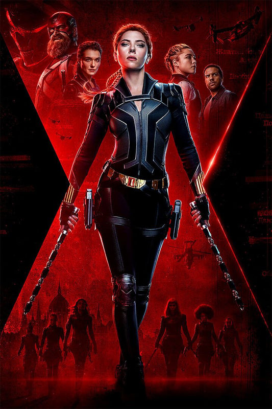 Black Widow Movie Adventure Action Painting Jigsaw Puzzle