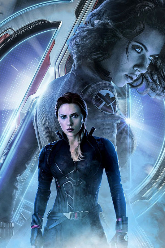 Black Widow Movie Excitement Action Painting Jigsaw Puzzle