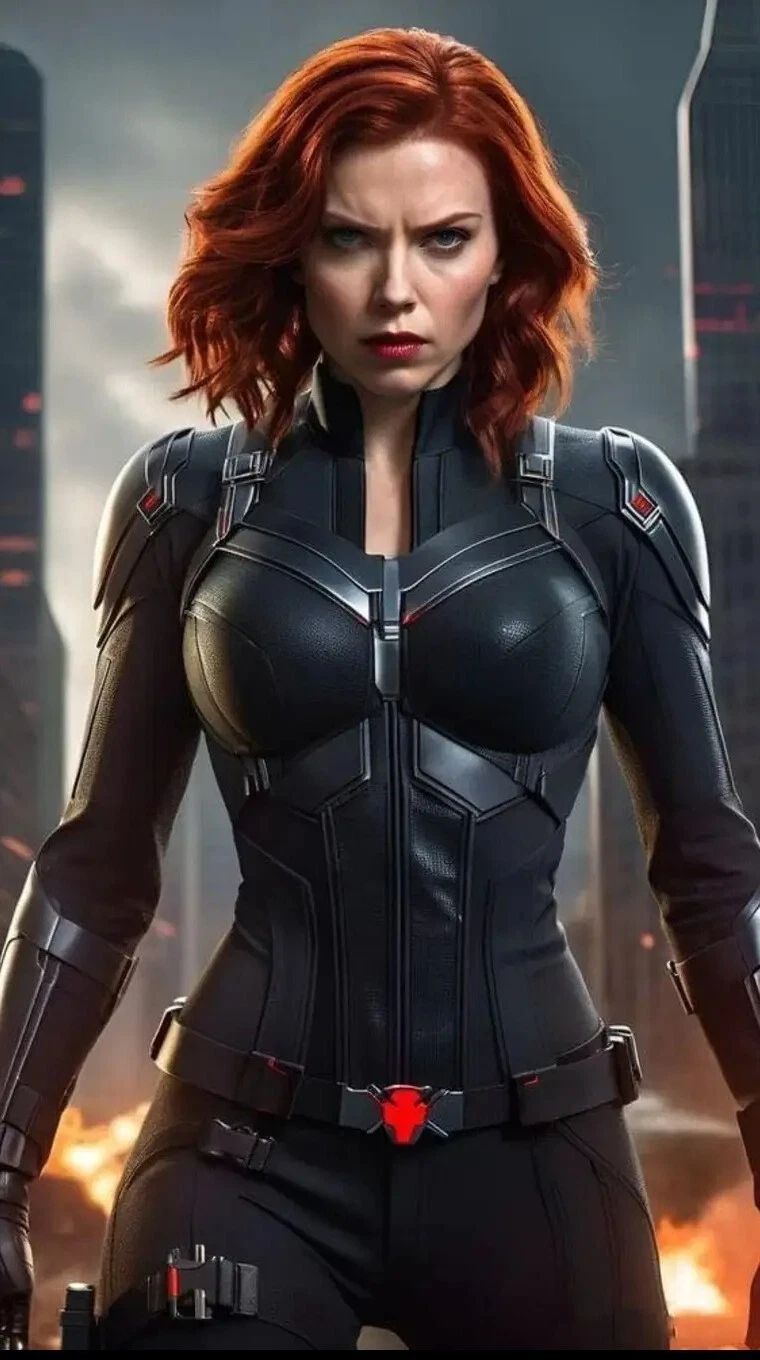 Black Widow Keychain