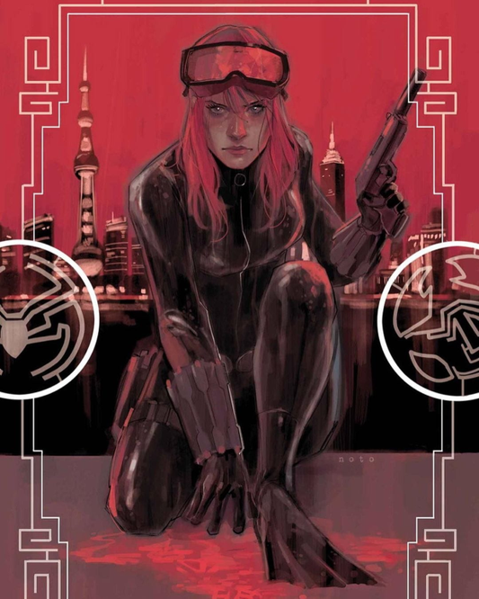 Black Widow Shanghai Backdrop 348 Print Poster