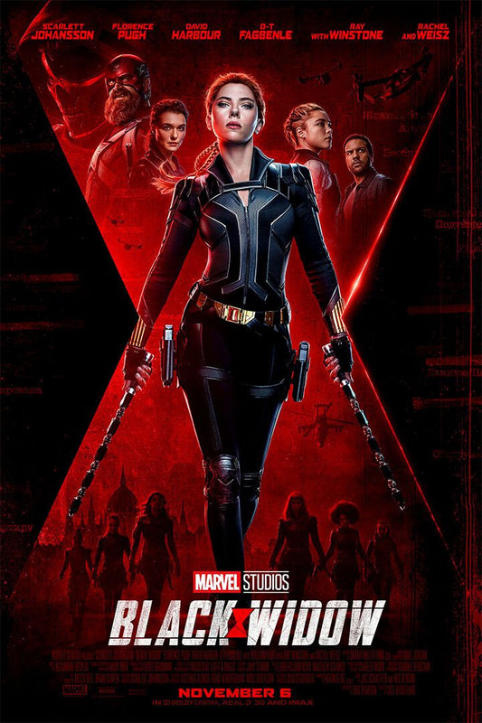 Black Widow Superheroes Action Movie Print Jigsaw Puzzle