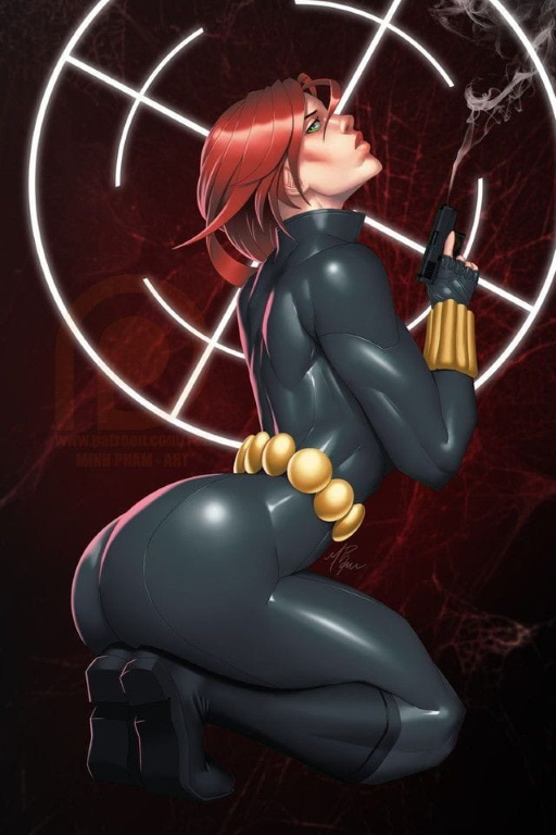 Black Widow Target 82 Print Poster