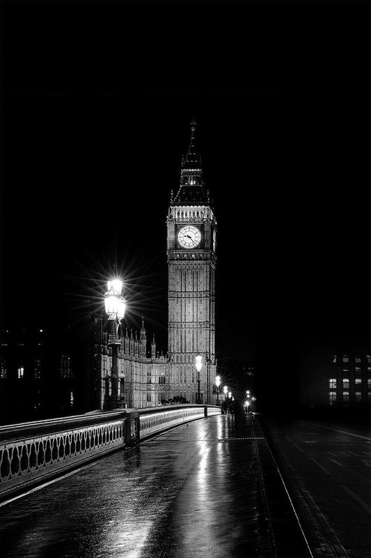 Black And White Jigsaw Puzzle Of Big Ben London Art Wall Decor Jigsaw Puzzle