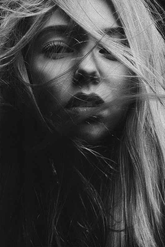 Black And White Portrait Of Woman Art Wall Decor Jigsaw Puzzle