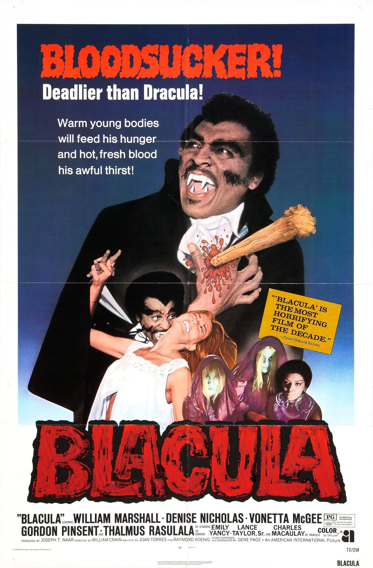 Blacula 01 Movie Magnet