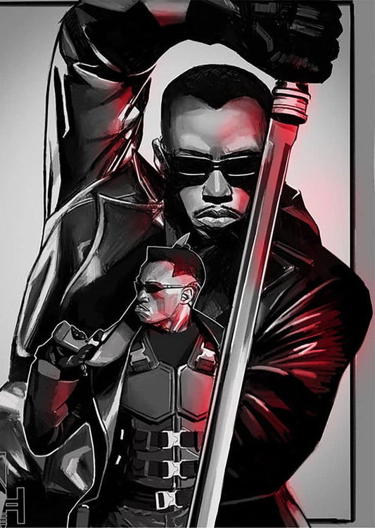 Blade Character Artwork Print Poster