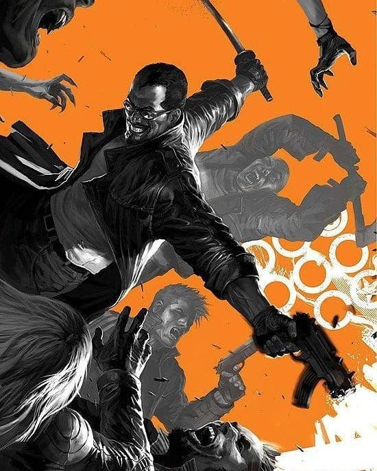 Blade Vampire Hunter 001 Print Poster
