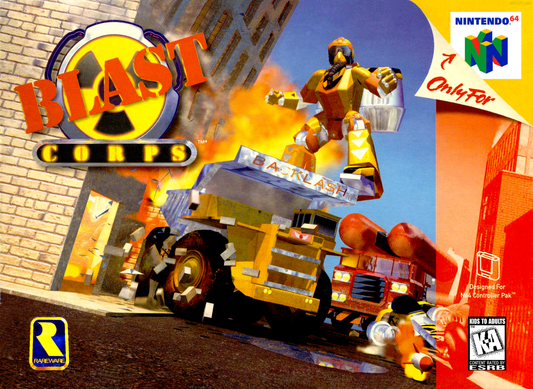 Blast Corps N64 Print Poster