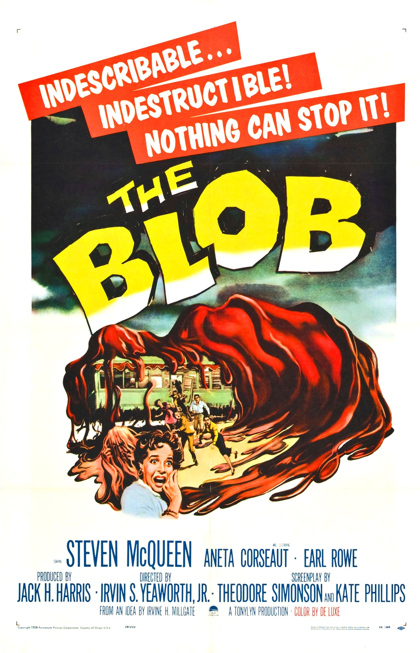 Blob 1958 01 Movie Magnet