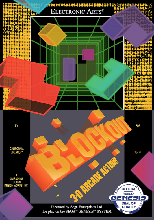 Blockout (Usa) Genesis Print Poster